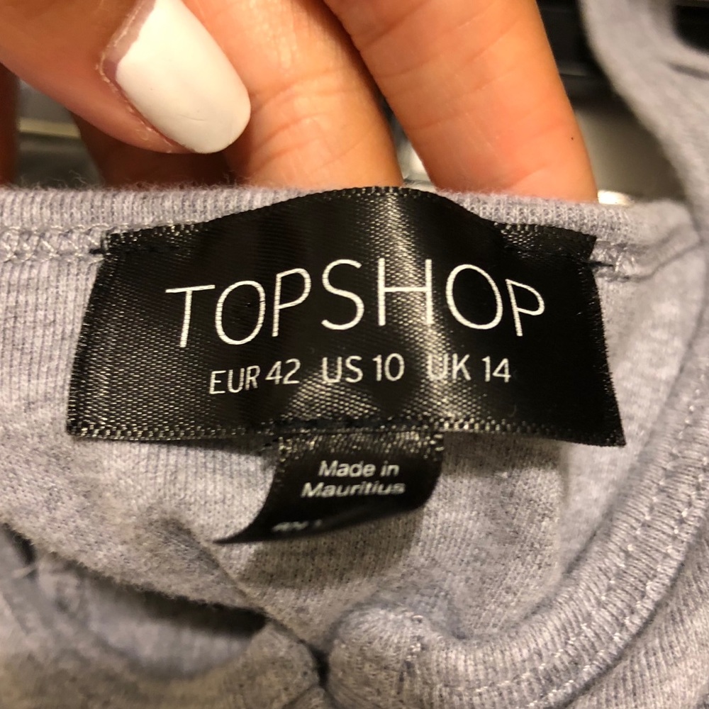 Topshop Button Down Cropped Tank Top - Picture 5 of 5